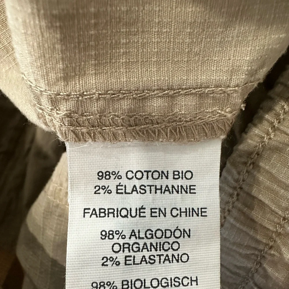 Vuori Ripstop Pants – Women’s Size M – Organic Cotton Stretch – Neutral Beige - Picture 6 of 7